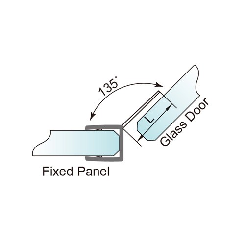 6-12mm Glass Door Waterproof PVC Seal - No Glue Required