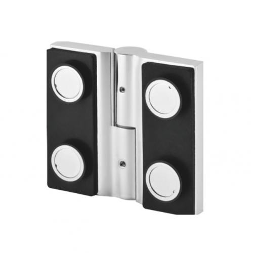 180° Glass to Glass Rectangular Self Rising Hinge for Countersunk Screw