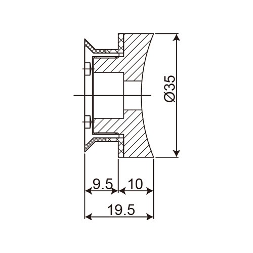 No Adjustable Single Point Fixing Glass Standoff