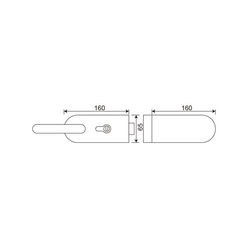 Glass to Glass Lever Lockset (LHL-052)