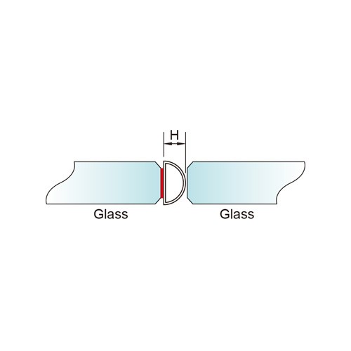 8mm Glass Door Adhesive PVC Seal