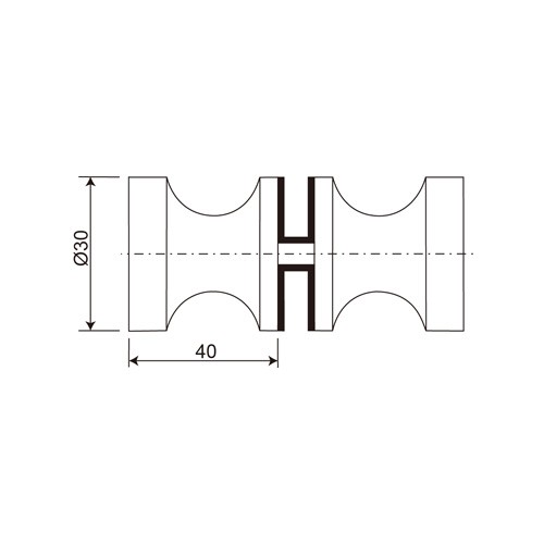 Brass Classic Style Double Pull Knob (SK-03)