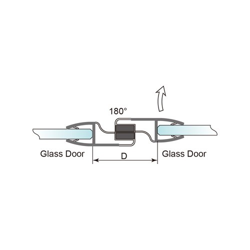 8-10mm Glass Door Magnetic PVC Seal - No Glue Required (PS-53M)