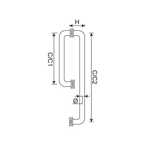 Cylinder Combination Pull Handle (DH-801C)