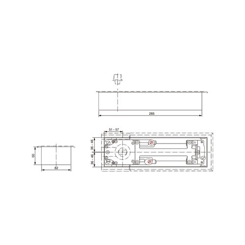 Glass Swing Door Floor Spring (FSP-75)