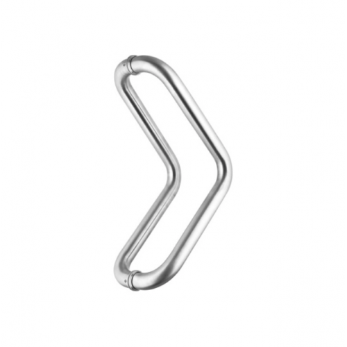 V Shape Cylinder Glass Door Pull Handle