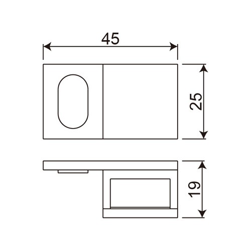 Glass Door Stopper (DSP-25LR)