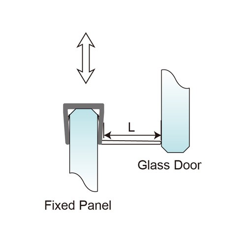 8mm Glass Door PVC Seal - No Glue Required