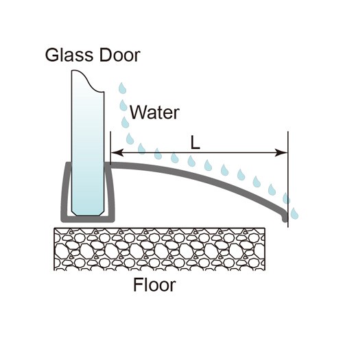 6-12mm Glass Door PVC Seal - No Glue Required (PS-27)