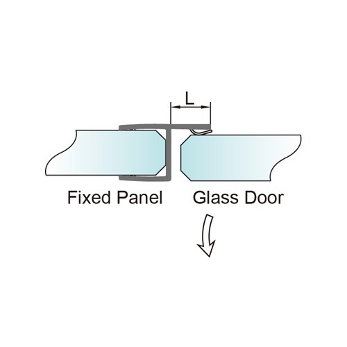 6-12mm Glass Door PVC Seal - No Glue Required (PS-1)