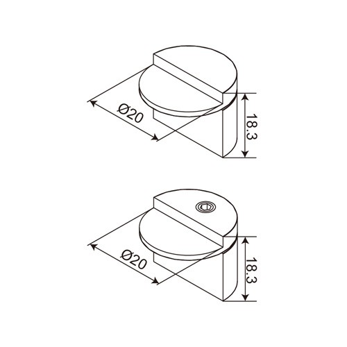 Stainless Steel Glass UV Hinge (FHG-011)