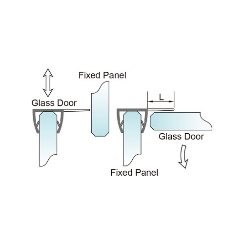 6-12mm Glass Door PVC Seal - No Glue Required (PS-12)